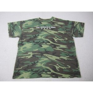 VTG Texas Tech Shirt Men XL Red Raiders Basketball The General's Army Camouflage